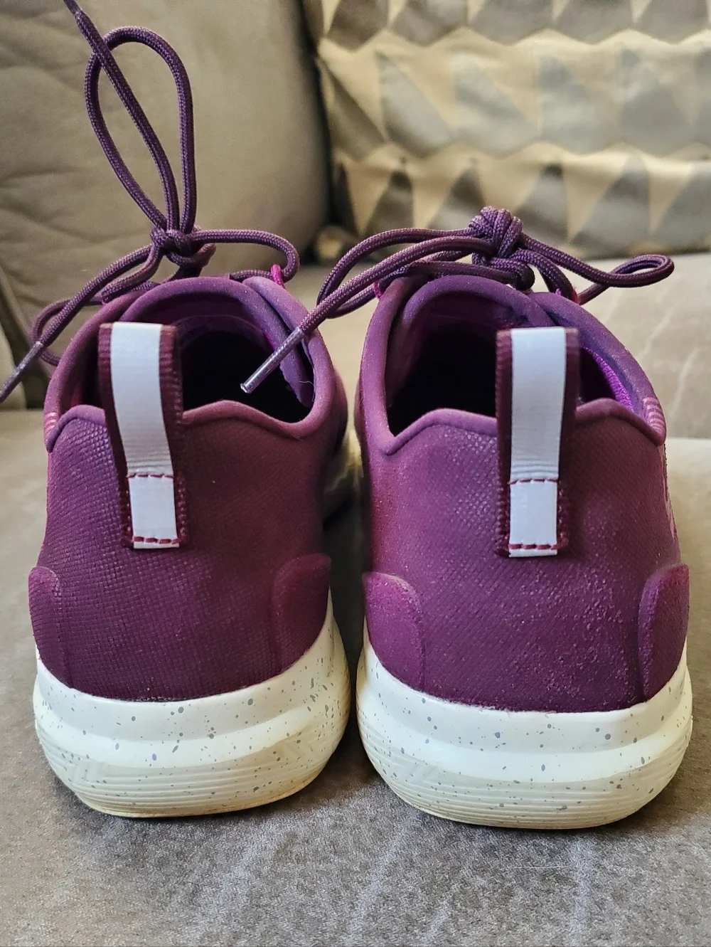 Under Armour Charged 24/7 Low Suede in  burgundy Womens Size 9
